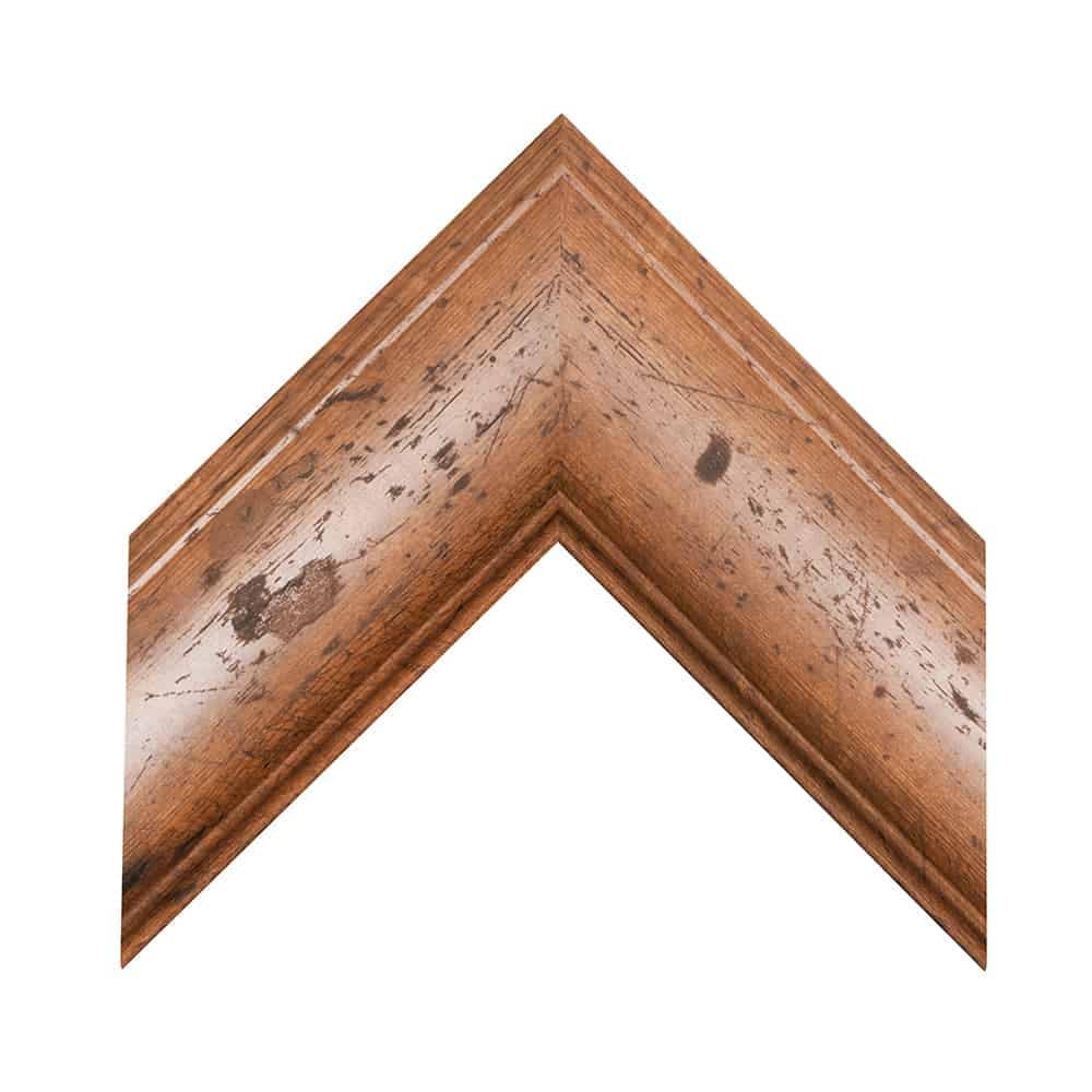 Distressed Walnut mirror frame