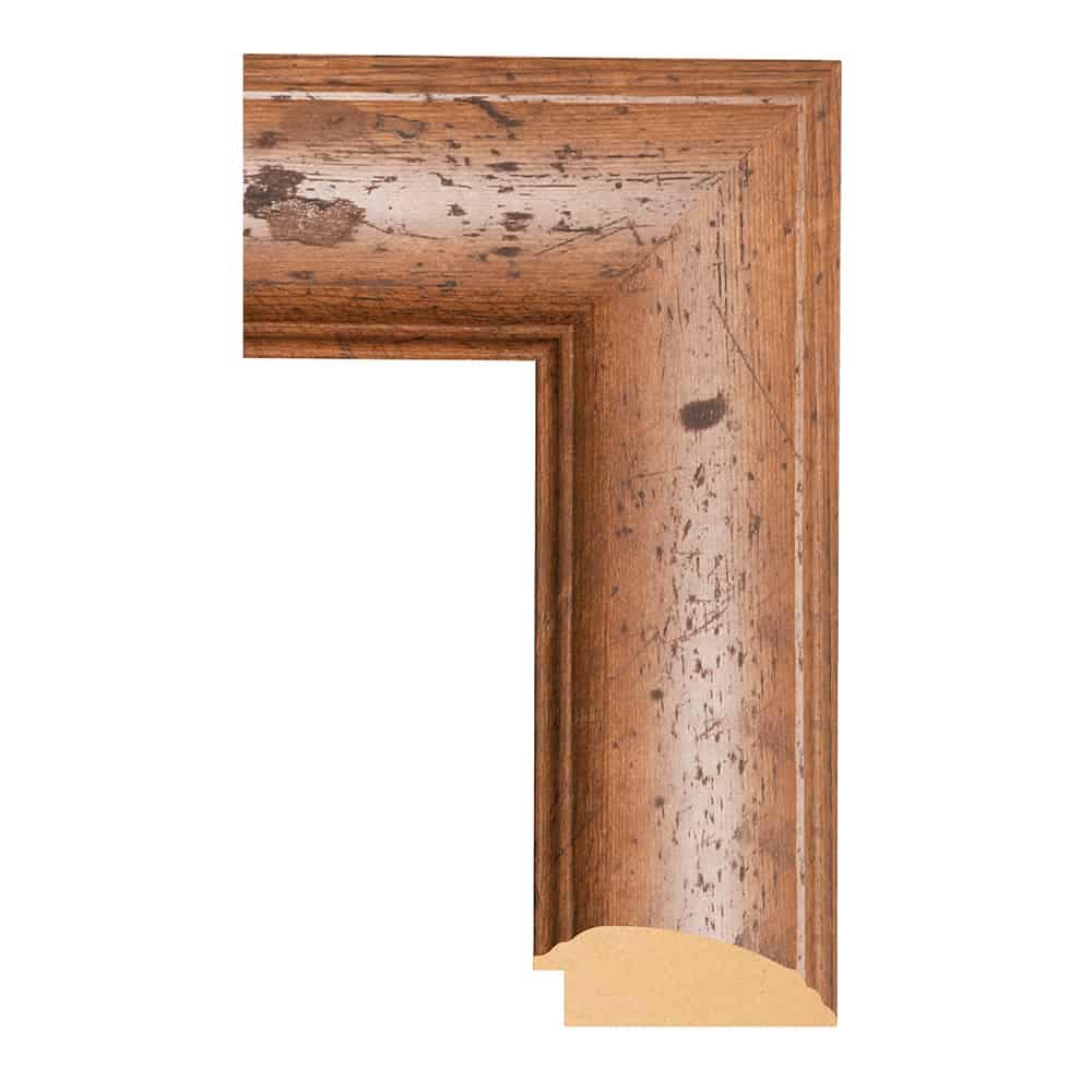 Distressed Walnut mirror frame