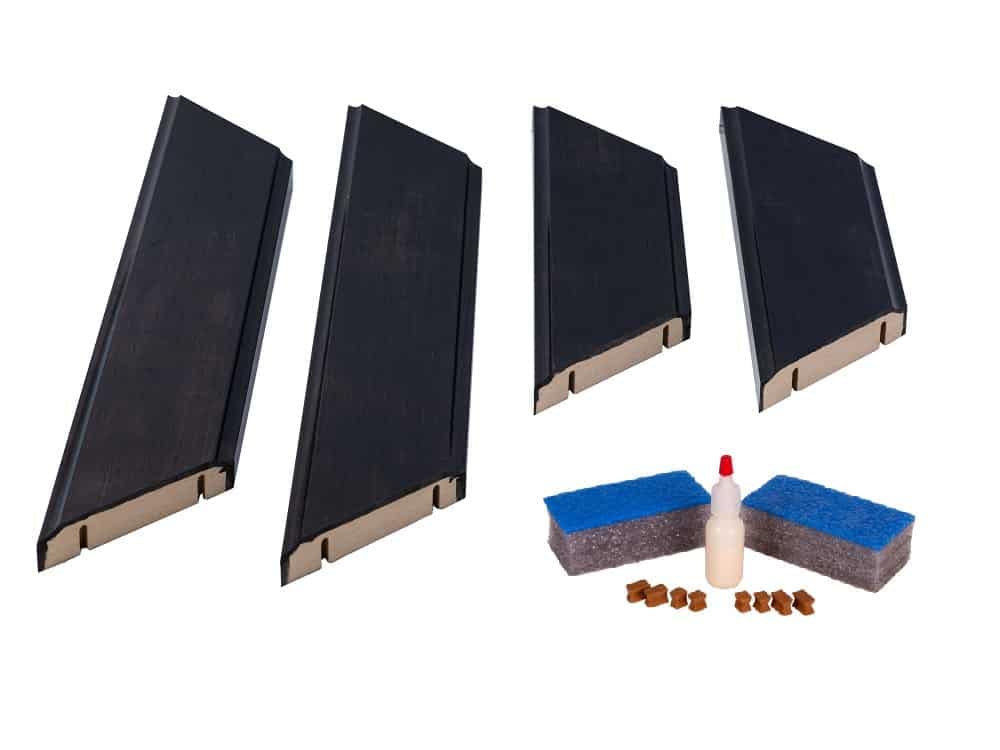 Hudson Walnut Espresso Mirror Frame