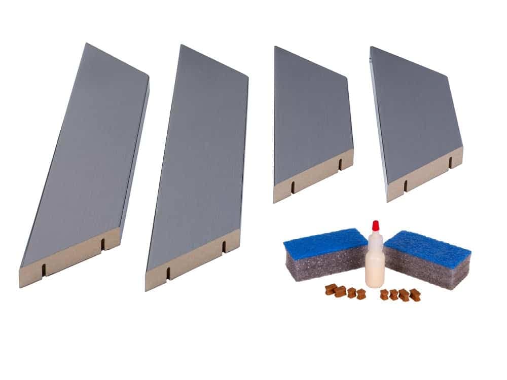 Moderna Brushed Silver Mirror Frame