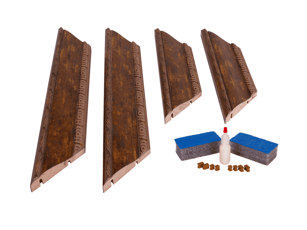 Venezia Style DIY Mirror Frame Kit in Antiqued Gold