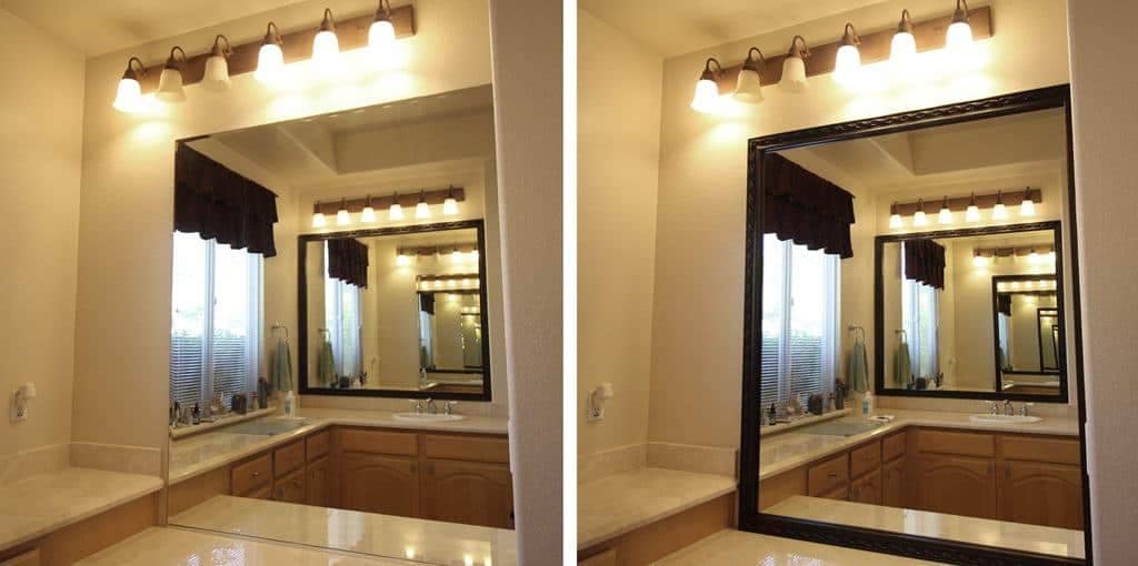 Le Flore Mirror Frame in Bronze Brown