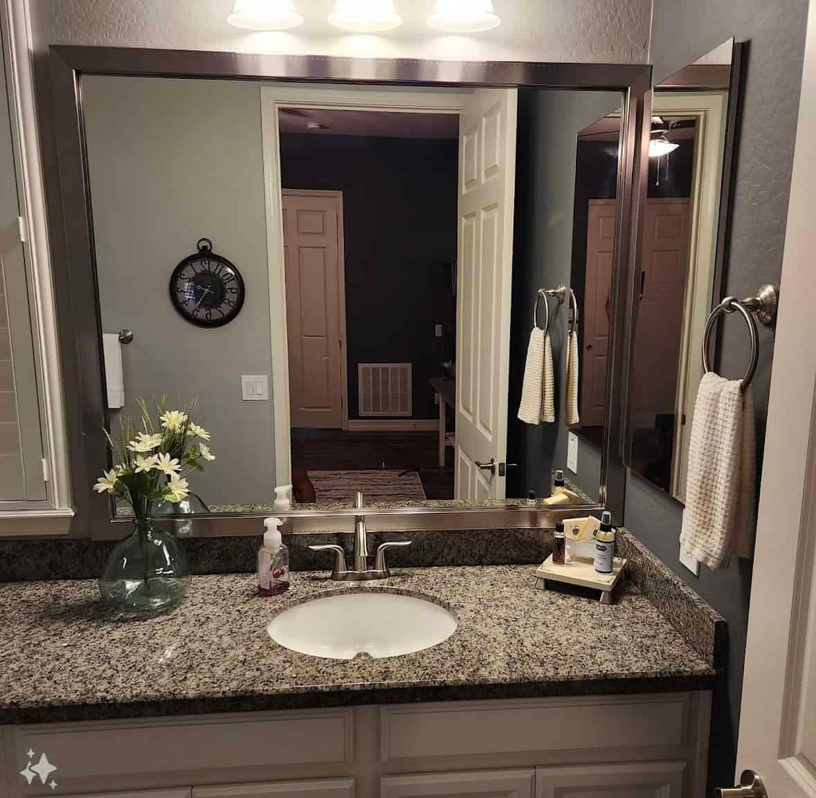 Embossed Stainless Mirror Frame