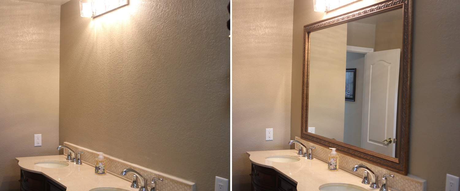 Trieste Mirror Frame in Westchester Gold