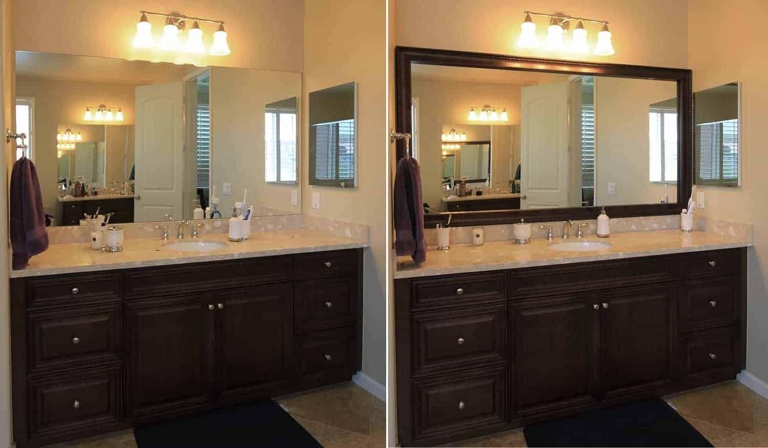 Coronado Mirror Frame in Bronze Brown