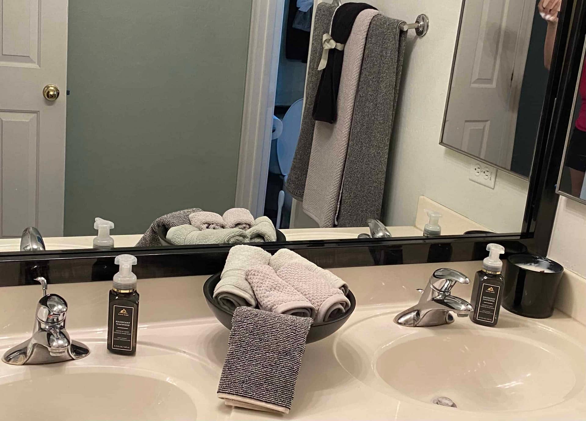 black smoke 2" mirror frame