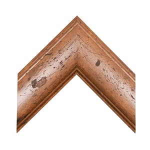 Distressed Walnut Mirror Frame