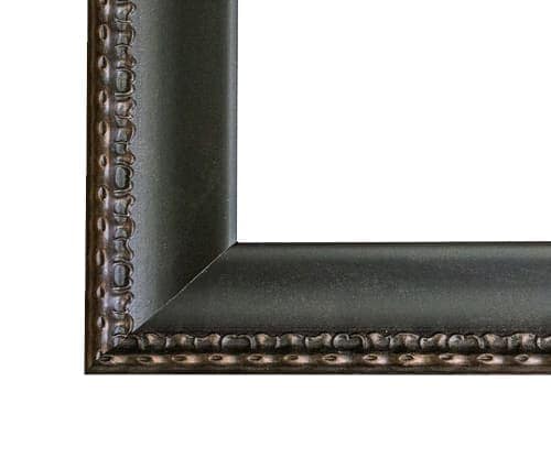 Coronado Style Mirror Frame in Black & Bronze