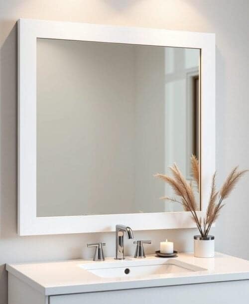 You are currently viewing Mirror Molding – The Easy Upgrade to Boring Bathrooms!