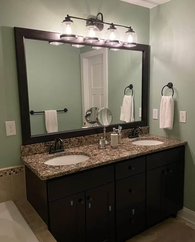 after hudson walnut espresso mirror frame