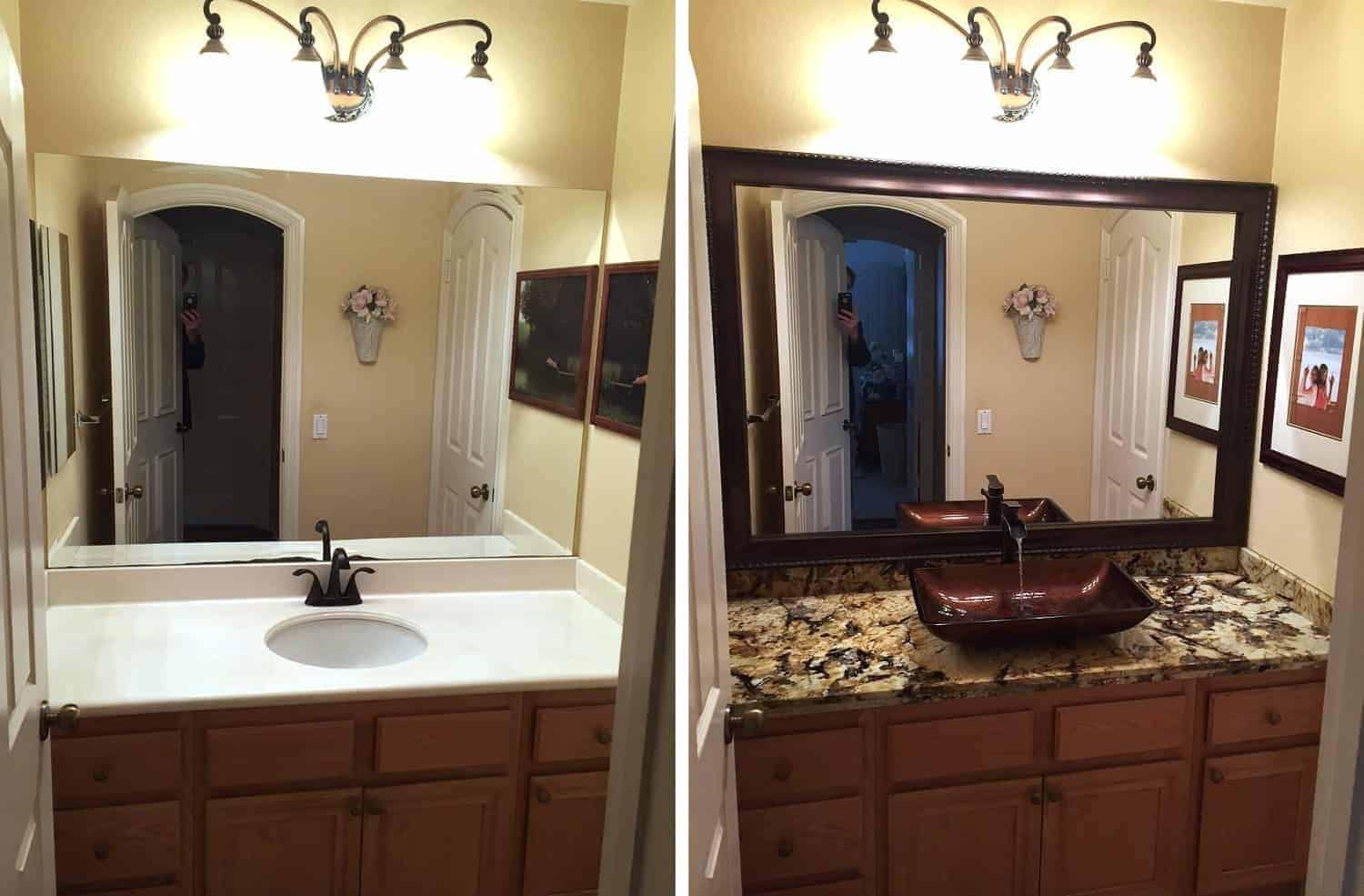 Coronado Mirror Frame in Bronze Brown